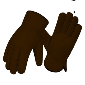 Premium Quality Goat Grain Leather Safety <b>Gloves</b> Hand Arm Protection for Drivers Industrial Working Mining Construction Workers - Product Image 2