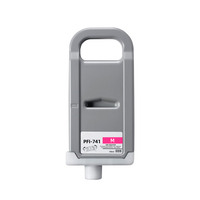 Ocbestjet 700ML Hochkapazitäts-PFI-741 Magenta Pigment- oder Farbstofftintenpatrone für Canon mit Einweg-Chip für Plotter