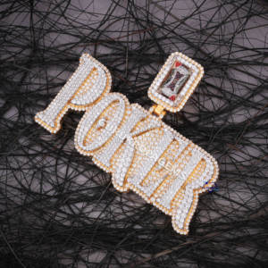 Exquisito colgante de diamante con letra personalizada de moissanita de Plata de Ley 925 con brillo inigualable elegante diseño de Hip Hop - Product Image 5