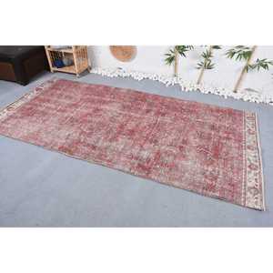 Tapis turc vintage 4,2x8,8 pieds, tapis d'intérieur, tapis rouge ombré - Product Image 3