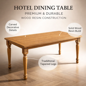 Muebles de Resina para Exteriores, Mesa Plegable de Resina Retro para Comedor, Hotel, Bodas, Banquetes y Eventos - Product Image 2