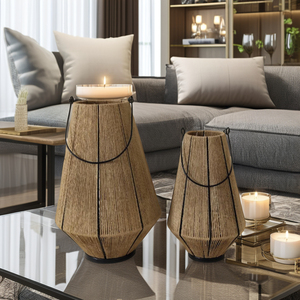 Lámpara de Mesa Moderna de Metal y Tela, Centro de Mesa Creativo y Artístico, Hecho a Mano, Personalizable para Navidad, Sala de Estar, Decoración del Hogar - Product Image 5