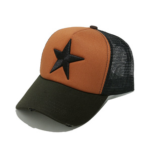 Sombrero de camionero de 5 paneles Unisex, hoja de moda, Parche de goma, logotipo, gorra deportiva, malla, Hip Hop, playa, exterior, informal, ciclismo, impermeable - Product Image 2