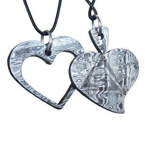 Factory Direct Supply Damascus Steel <b>Lockets</b> Custom Design Online Sale Latest Design Damascus Steel <b>Lockets</b> - Product Image 1