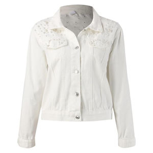 Meilleure veste en denim Vente en gros de jeans délavés pour l'hiver Vestes de jeans Vêtements de rue Veste en denim à strass unique pour hommes - Product Image 1