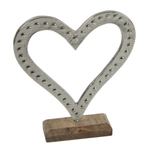 ของตกแต่งคริสต์มาสรูปหัวใจชุบเงินความสูง25.5ซม. ดีไซน์เรียบง่าย - Product Image 6