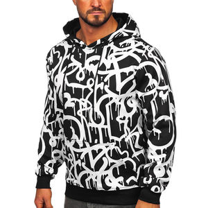 Sweat à capuche unisexe en coton/élasthanne de haute qualité, sublimation, impression numérique ODM, molleton épais, écologique, collection automne - Product Image 4