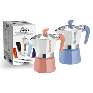 Cafetera Espresso MYMOKA para Estufa, 2 Tazas, Tipo Moka, de Aluminio Plateado - Product Image 2