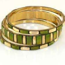 Bracelet en laiton plaqué or Champagne de Style cambodgien pour femmes Bracelet de bijoux de mode fête de mariage par f s interational - Product Image 2