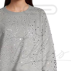 Sudadera Elegante Más Vendida para Mujer, Básica, Mezcla de Algodón, Premium, Cómoda, con Pedrería, para Hombre y Mujer - Product Image 5