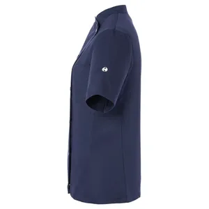 Veste de chef Greta personnalisée pour merchandising, élégante, avec blocs et sacs de rangement - Product Image 3