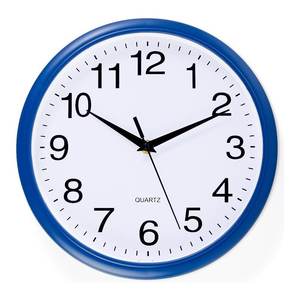 "Modern <b>Navy</b> Blue Wall <b>Clock</b> 25.5x4cm 68227" - Product Image 1