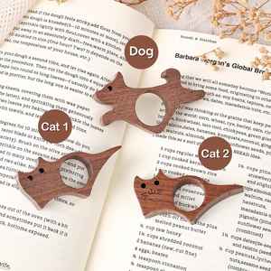 Support de page en bois poli durable de qualité supérieure, anneau de maintien portable pour livre, accessoire pour la lecture sans fatigue des mains - Product Image 4