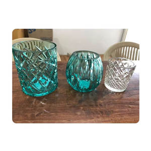 Conception unique votive hexagonale en verre taillé à la main disponible au prix de gros - Product Image 5