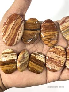 พลอยแจสเปอร์แดงธรรมชาติทรงหลวมแบบคาโบชอง รูปทรงและขนาดคละ 20 ถึง 30 มม. ประมาณ ขายส่งจำนวนมาก - Product Image 2