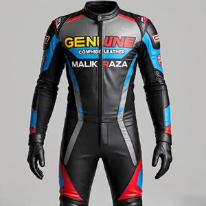 Venta al por mayor de alta calidad personalizado traje de cuero de la motocicleta para el Club de carreras | CE Aprobado Protección Oferta de bajo precio - Product Image 6