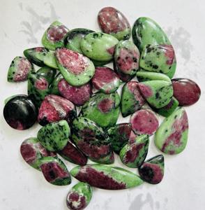 Piedra preciosa de zoisita de rubí Natural de grado AAA +, cuentas de piedra cabujón y anillo, joyería colgante de alta calidad, fabricación de piedras preciosas de rubí Natural - Product Image 3