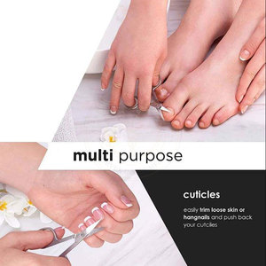 Ensemble complet de ciseaux à ongles incurvés en acier inoxydable, outils de toilettage, garantie de 3 ans, logo personnalisé pour salon, usage quotidien, main/pied - Product Image 4