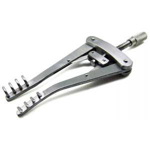 Retractor de Espejo Oftalmológico Alm Autoestático de 3 Dientes, Instrumentos Quirúrgicos Manuales de Acero Inoxidable Alemán, CE - Product Image 1