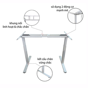 Minimilist Design Electric Height-<b>Adjustable</b> <b>Table</b> <b>Legs</b> with 1 Bracing - Product Image 4