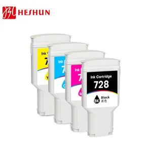 Heshun 728 Premium Kleur Compatibele Inktcartridge Voor Pk 728 Compatibel Voor Pk Designjet T730 36-In T830 Plotter 24-In 36-In