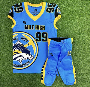 Ensemble d'uniformes de football américain Elite, taille plus, respirant, séchage rapide, tissu extensible durable, logo en silicone, impression par sublimation personnalisée - Product Image 6