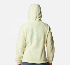 Sudaderas con cremallera para mujer de calidad superior 100% Material de algodón Streetwear estilo logotipo personalizado con bolsillos Sudadera con capucha para mujer - Product Image 5