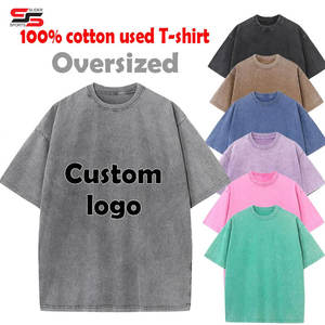 Top corto de gran tamaño para mujer, camisetas con estampado personalizado para niña, Top corto de lavado ácido Vintage de 230gsm, moda de verano 2025 - Product Image 5