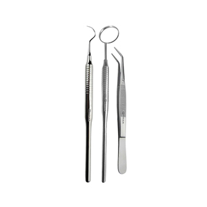 Dental <b>Tool</b> Kit Mouth Mirror Hollow Handle Explorers Fig 9 Hollow Manual Medical Stainless Steel High-quality Dental Examination - Product Image 4