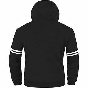 เสื้อสเวตเตอร์มีฮู้ดสำหรับผู้ชายเสื้อสเวตเตอร์มีฮู้ดผ้าคอตตอน100% โอเวอร์ไซส์ผ้าคอตตอนไม่มีลายพิมพ์ - Product Image 2