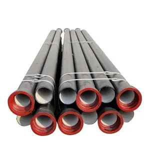 ISO2531 k9 Push on joint zinc coated ductile iron pipes round ductile pipe 6 meter long DI pipe factory for water supply