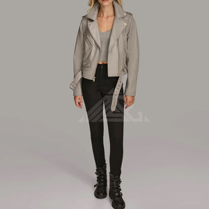 Veste en cuir véritable Femmes 2026 Nouvelle Mode Vestes en cuir d'automne à manches longues pour dames Veste d'hiver - Product Image 5