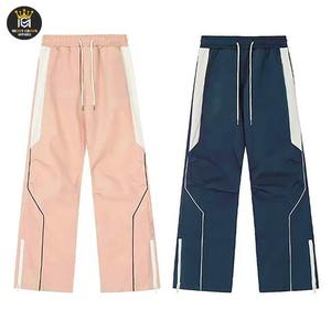 Tarifs les moins chers cordon de serrage taille sport pantalon évasé coupe-vent caractéristique nouveautés confort Style tenue polyvalente pantalon évasé hommes - Product Image 3