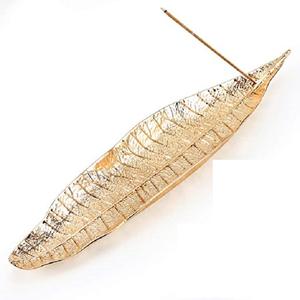 Quemador de incienso de Metal con forma de hoja, para Yoga, meditación, cenizas, para decoración del hogar y la Oficina, novedad - Product Image 1