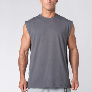 Camiseta Deportiva de Gimnasio para Hombre, Personalizada con Logotipo, Sin Mangas, Transpirable, de Secado Rápido, de Poliéster y Algodón, Blanca, para Fitness, Fifo - Product Image 3