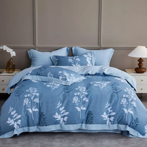 Bán buôn tùy chỉnh Tencel/Bông/Polyester Duvet cover sets với chăn hoặc không thoải mái & có thể giặt kích thước đầy đủ chất lượng cao - Product Image 1