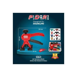 Indolore Set di riparazione per ammaccature pinze scatola colorata + 24 pezzi PDR estrattore regalo di plastica