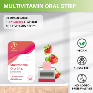 Tira oral multivitamínica personalizada promocional, mejora la inmunidad, suplemento en tiras orales, tira oral de rápida disolución - Product Image 6