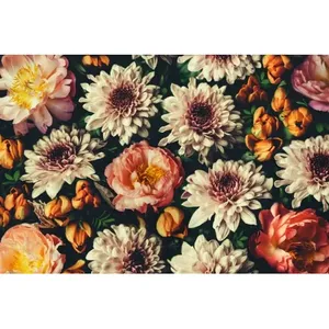 Catégories de produits Bouquet de fleurs de pivoines Look Vintage Carreaux de céramique Muraux muraux - Product Image 1