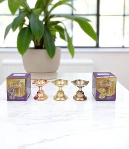 Portavelas espiritual Portavelas de metal de latón Venta al por mayor Chakra en venta Comprar productos de ágata de Amayra Crystals Exports - Product Image 2