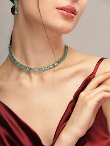 Direct inde haute qualité femmes en acier inoxydable ensemble de bijoux de mariage Style classique pour fête fiançailles tenue quotidienne pour la mariée - Product Image 5