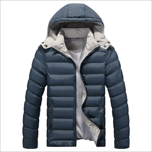 Veste d'hiver formelle à la mode pour hommes manteau rembourré en coton épais vêtements d'extérieur pour hommes manteau d'hiver extérieur à capuche - Product Image 4