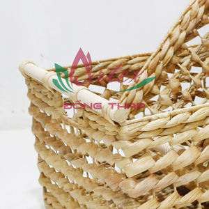 Mejor venta hecho a mano moderno mango Rectangular almacenamiento trabajo pan embalaje reutilizable agua Jacinto hierba comida cajas contenedores - Product Image 5