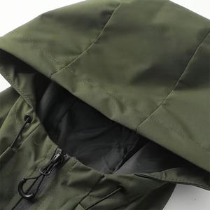 Ensembles coupe-vent d'hiver pour adultes avec capuche, fermeture éclair, manches longues, imperméable, coupe-vent, poche zippée, logo sur le devant - Product Image 4