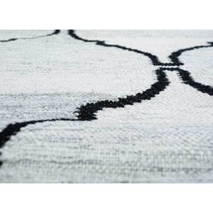 พรมขนสัตว์ทอแบบเรียบ Indusbar Dwrm-119 สีเทาและสีดำลายปะติดปะต่อรูปทรงสี่เหลี่ยมผืนผ้าสำหรับห้องนั่งเล่นในบ้าน หนา 10 มม. - Product Image 3