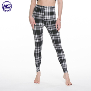 Push Up Leggings femme Fitness Leggings femmes imprimer rayé Plaid Leggings dame personnalisé vêtements de sport - Product Image 6