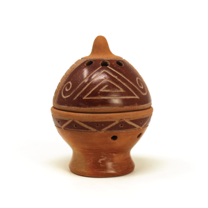 Lư Hương PALOSANTO-Thích Hợp Cho Nón, Khoai Tây Chiên, Bột Và Nhựa-Được Làm Thủ Công Tại Ecuador-Người Giữ Hương Terracotta - Product Image 1