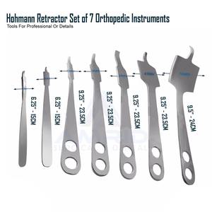 Juego de 7 Retractores Hohmann, Instrumentos Quirúrgicos Ortopédicos, Espéculo - Product Image 2