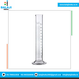 Cilindro de medida de lluvia de vidrio de borosilicato de la mejor calidad del fabricante indio, suministros de laboratorio para uso de prueba - Product Image 3