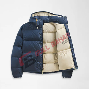 OEM Customized High Street Men's Casual Puffer <b>Jacket</b> Stand Waterproof Windproof Breathable <b>Hooded</b> Padded <b>Soft</b> <b>Shell</b> Winter - Product Image 1